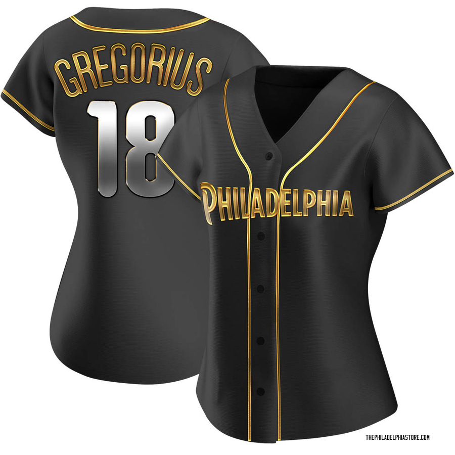 Black Golden Replica Didi Gregorius Women's Philadelphia Phillies Alternate Jersey