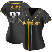 Black Golden Replica Garry Maddox Women's Philadelphia Phillies Alternate Jersey