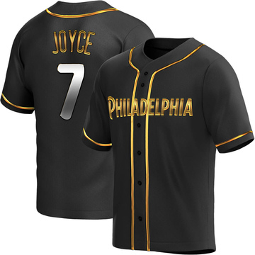 Black Golden Replica Matt Joyce Men's Philadelphia Phillies Alternate Jersey