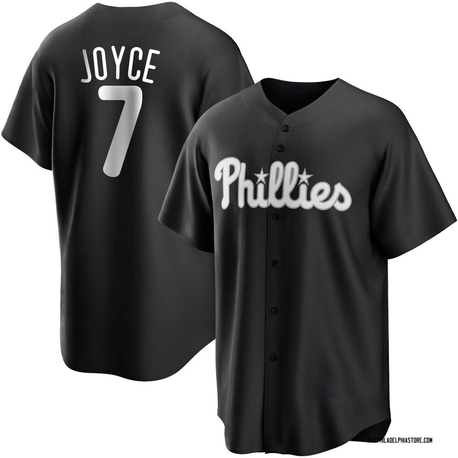 Black/White Replica Matt Joyce Men's Philadelphia Phillies Jersey