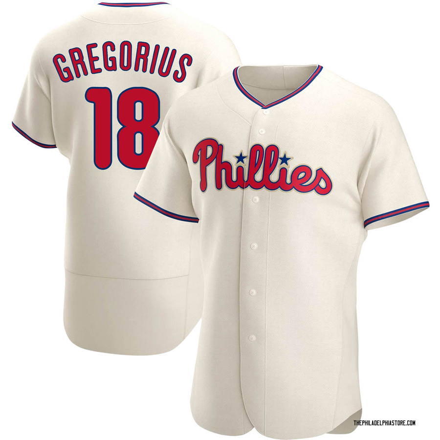 Cream Authentic Didi Gregorius Men's Philadelphia Phillies Alternate Jersey