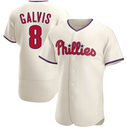 Cream Authentic Freddy Galvis Men's Philadelphia Phillies Alternate Jersey