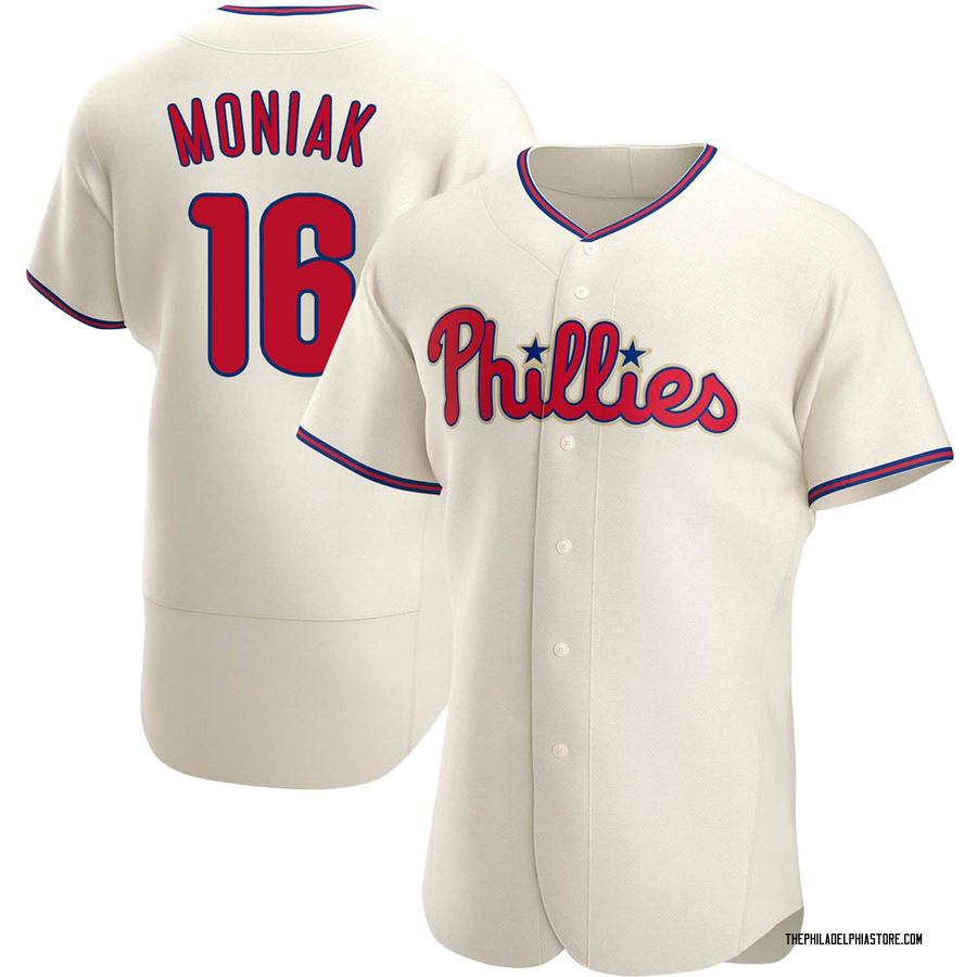 Cream Authentic Mickey Moniak Men's Philadelphia Phillies Alternate Jersey