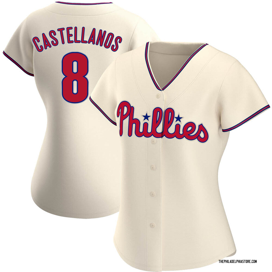 Cream Authentic Nick Castellanos Women's Philadelphia Phillies Alternate Jersey