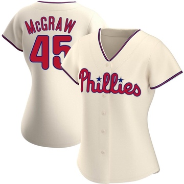 Cream Authentic Tug McGraw Women's Philadelphia Phillies Alternate Jersey