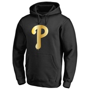 Gold Men's Philadelphia Phillies Collection Pullover Hoodie - Black