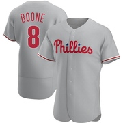 Gray Authentic Bob Boone Men's Philadelphia Phillies Road Jersey