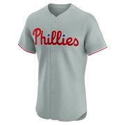 Gray Elite Kyle Schwarber Men's Philadelphia Phillies Road Jersey