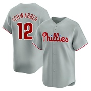 Gray Limited Kyle Schwarber Men's Philadelphia Phillies Away Jersey