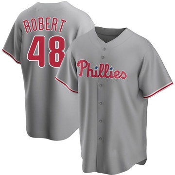 Gray Replica Daniel Robert Men's Philadelphia Phillies Road Jersey