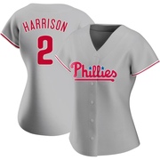 Gray Replica Josh Harrison Women's Philadelphia Phillies Road Jersey