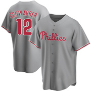 Gray Replica Kyle Schwarber Men's Philadelphia Phillies Road Jersey