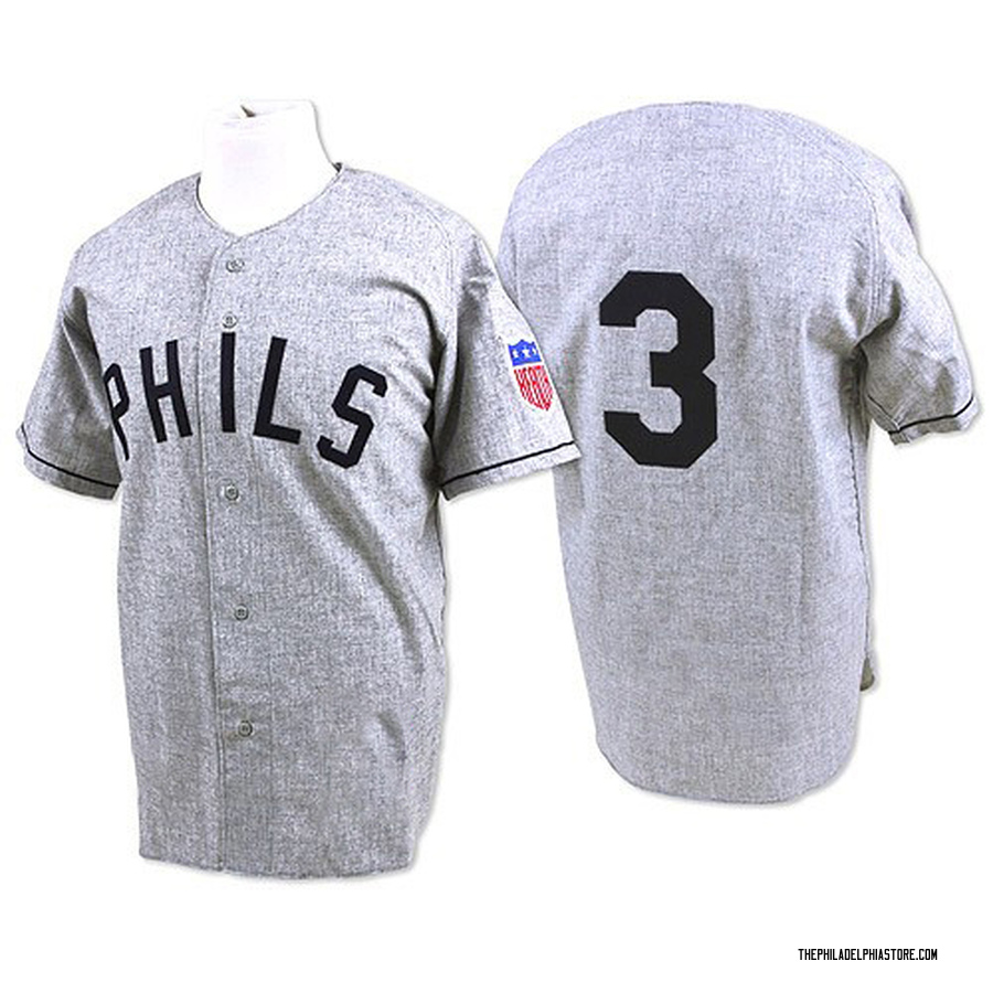 Grey Replica Chuck Klein Men's Philadelphia Phillies 1942 Throwback Jersey