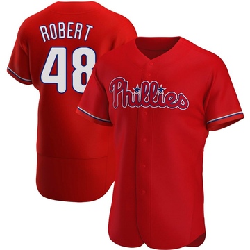 Red Authentic Daniel Robert Men's Philadelphia Phillies Alternate Jersey