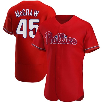 Red Authentic Tug McGraw Men's Philadelphia Phillies Alternate Jersey