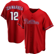 Red Replica Kyle Schwarber Men's Philadelphia Phillies Alternate Jersey