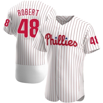 White Authentic Daniel Robert Men's Philadelphia Phillies Home Jersey