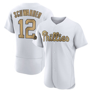 White Authentic Kyle Schwarber Men's Philadelphia Phillies 2022 All-Star Game Jersey