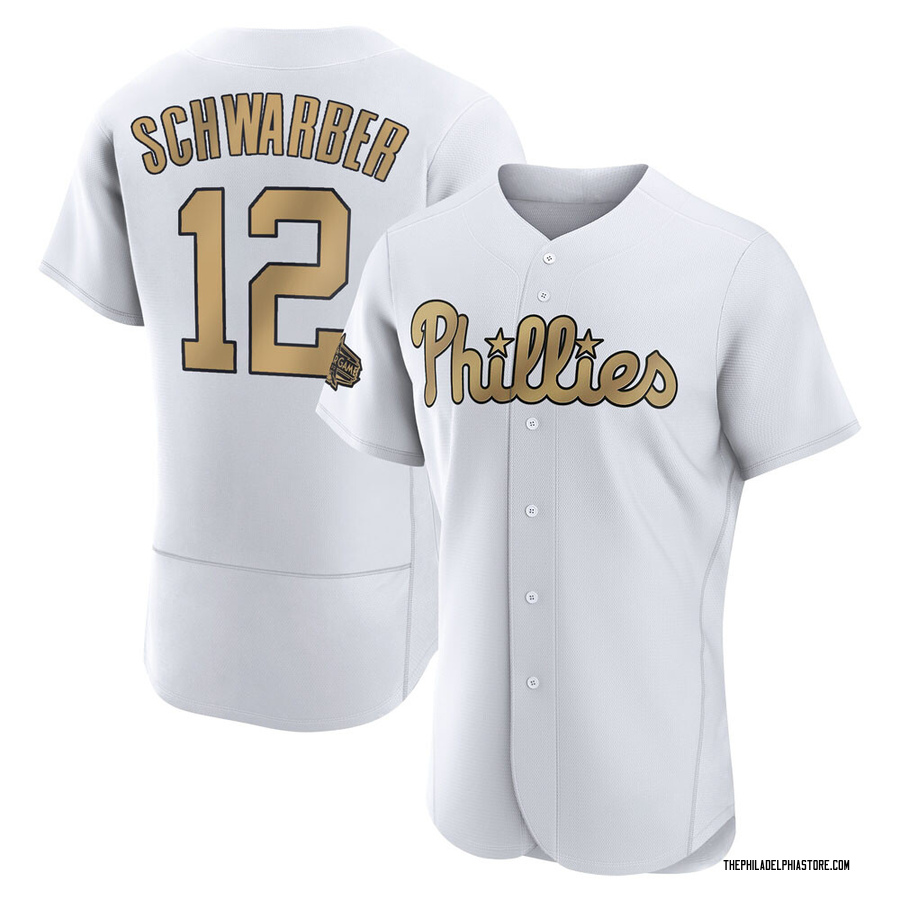 White Authentic Kyle Schwarber Men's Philadelphia Phillies 2022 All-Star Game Jersey