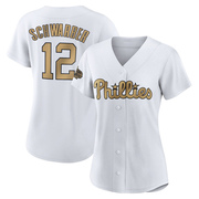 White Authentic Kyle Schwarber Women's Philadelphia Phillies 2022 All-Star Game Jersey