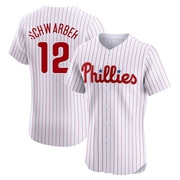 White Elite Kyle Schwarber Men's Philadelphia Phillies Home Jersey