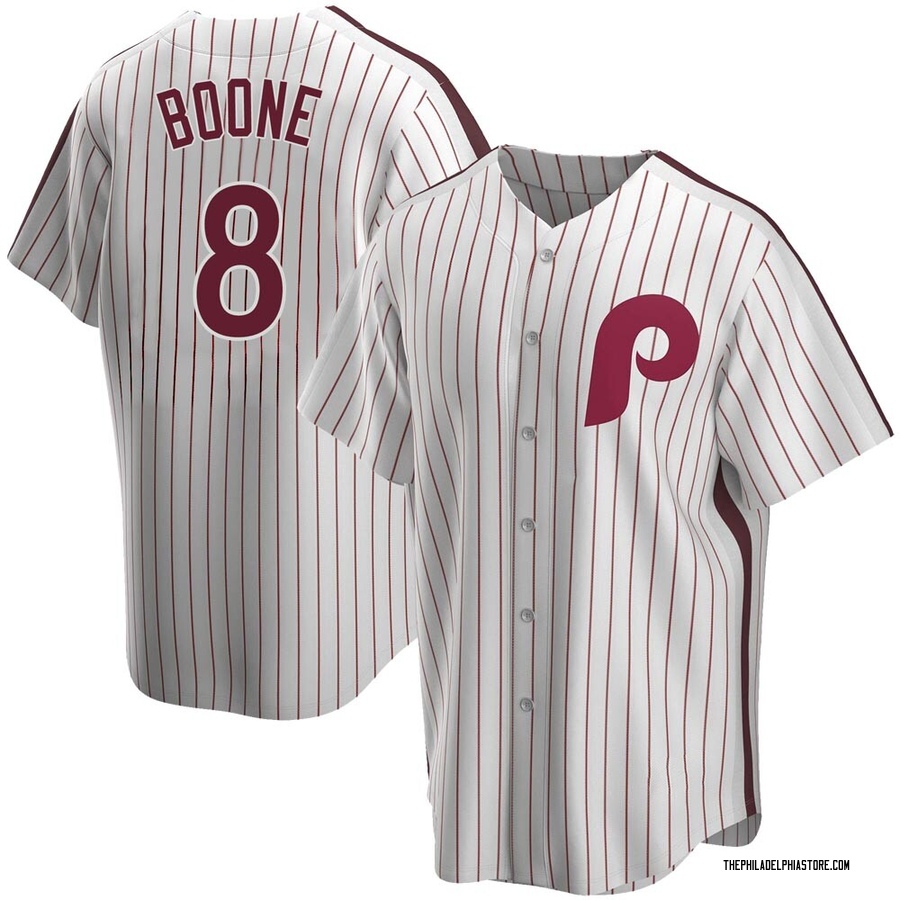 White Replica Bob Boone Youth Philadelphia Phillies Home Cooperstown Collection Jersey