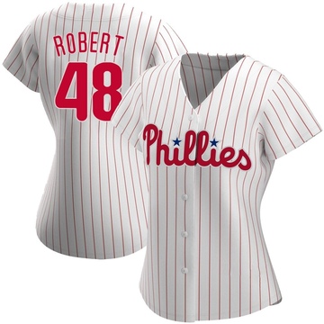 White Replica Daniel Robert Women's Philadelphia Phillies Home Jersey