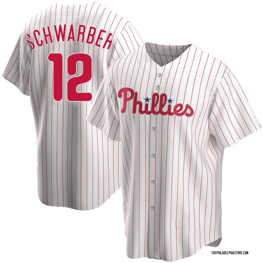 White Replica Kyle Schwarber Youth Philadelphia Phillies Home Jersey