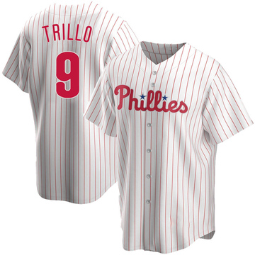 White Replica Manny Trillo Men's Philadelphia Phillies Home Jersey